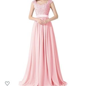 Blush Pink Lace dress-New